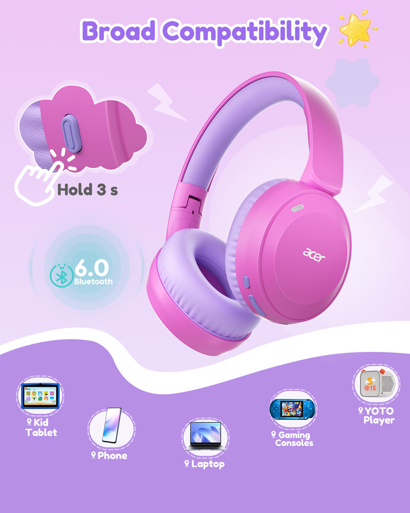 Słuchawki Bluetooth 6.0 Acer O – Anc Wireless Over Ear Headphones recenzja i cena